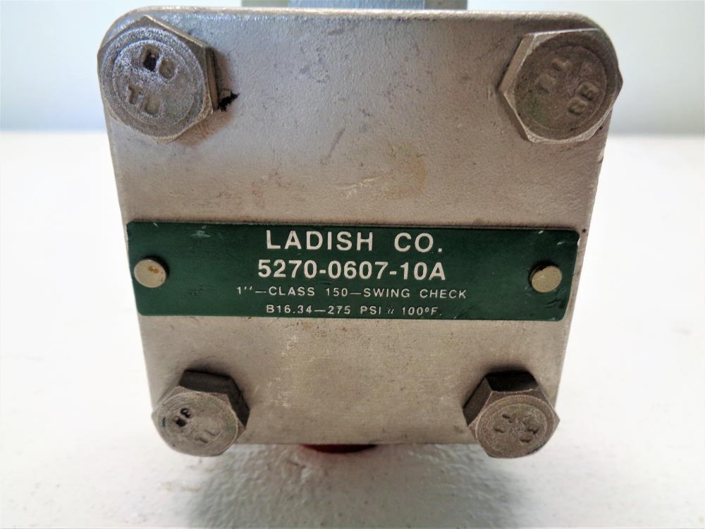 Ladish 1" Buttweld 150# CF8M Swing Check Valve 5270-0607-10A